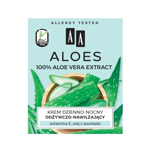 Denný a nočný výživný a hydratačný krém s výťažkom z AA Aloe Vera 50 ml
