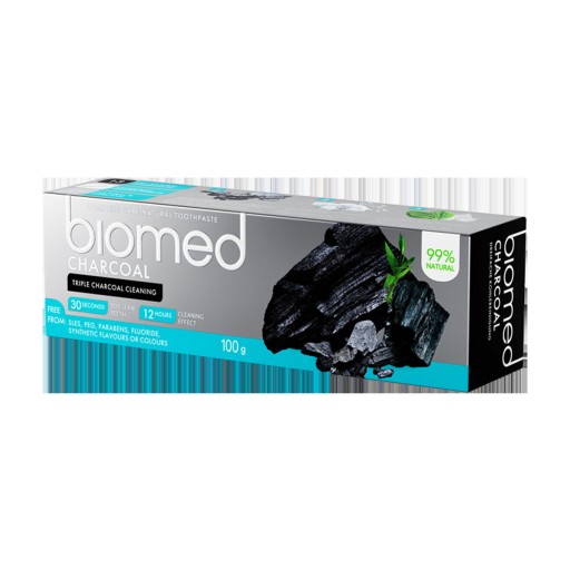 Biomed zubná pasta 100G drevené uhlie s uhlím
