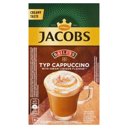 Jacobs Cappuccino Baileys Sachets 8 ks 92g