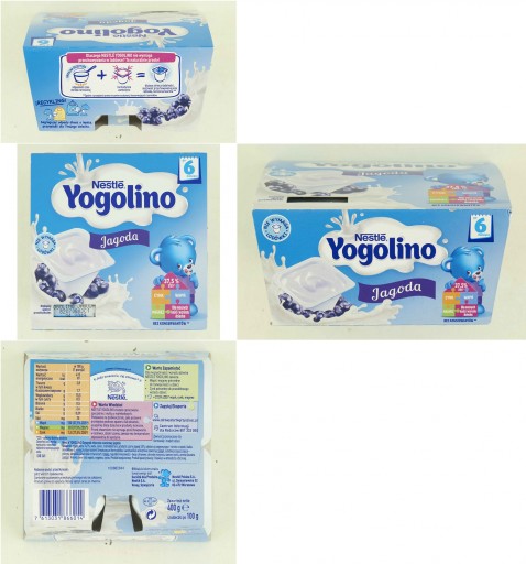 Nestlé Yogolino mlieko a ovocný dezert, čučoriedka po 6 mesiacoch 400 g