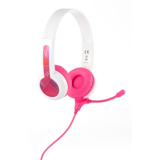 Káblové slúchadlá BuddyPhones StudyBuddy PINK
