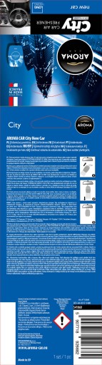 AROMA CITY PRÍvesok do auta, NOVÁ VÔŇA DO AUTA