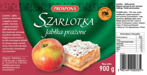 Prospona Jablkový koláč, pražené jablkové kocky, 900 g