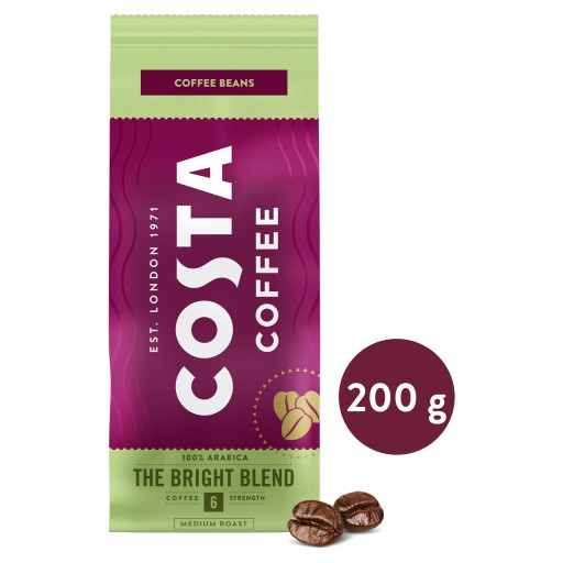 Costa The Bright Medium Pražená zrnková káva 200g