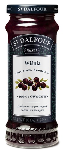 Rhapsody čerešňový ovocný džem 284 g ST. DALFOUR
