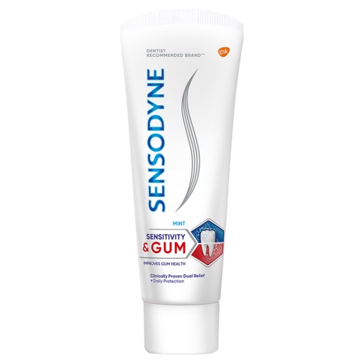 Sensodyne Sensitivity a zubná pasta na ďasná