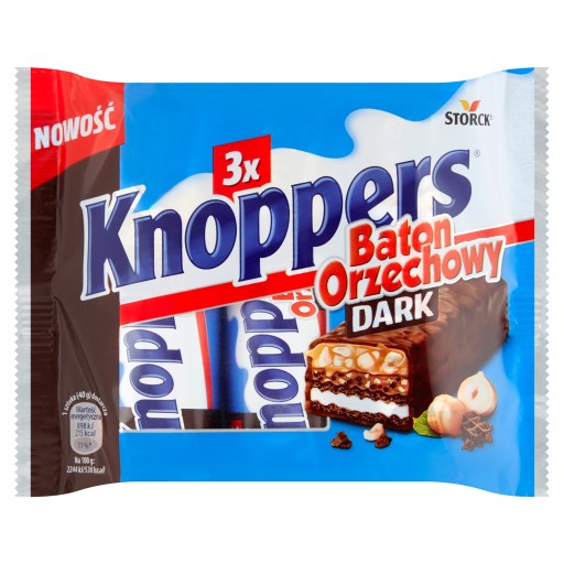 Knoppers Tmavá orechová tyčinka 120 g