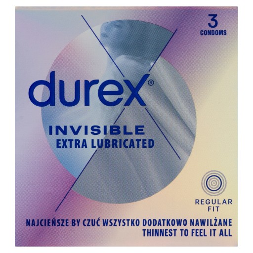 Durex Invisible Condómy 3 kusy