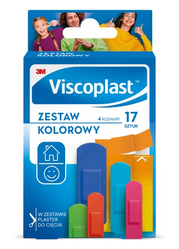 Viscoplast farebná sada náplastí 17 kusov