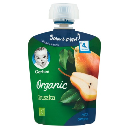 Gerber Mousse Dessert Bio Hruška po 4 mesiacoch 80 g