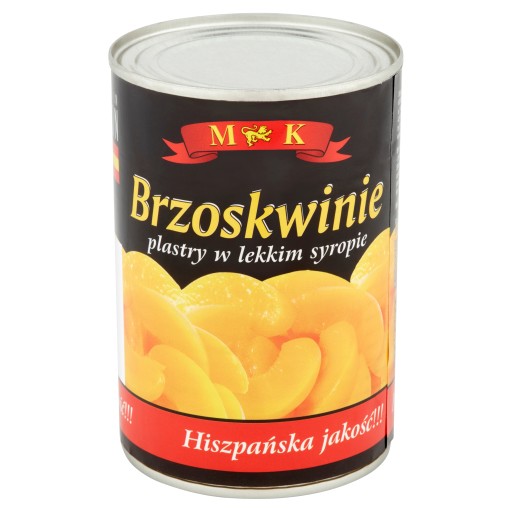 Broskyňové plátky v sirupe 420g MK