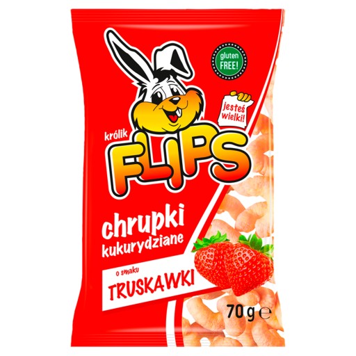 Sante Flips Corn Crisps s príchuťou jahody 70g Bezlepkové