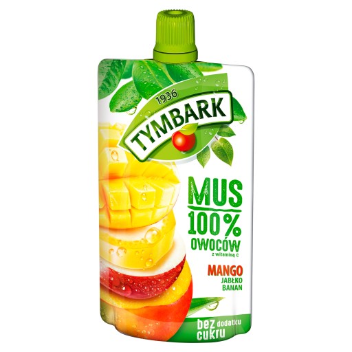 TYMBARK 100% OVOCIE MANGO JABLKO BANÁNOVÝ MUSSE 120G