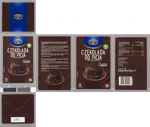 KRUGER PITNÁ ČOKOLÁDA CLASSIC 10T