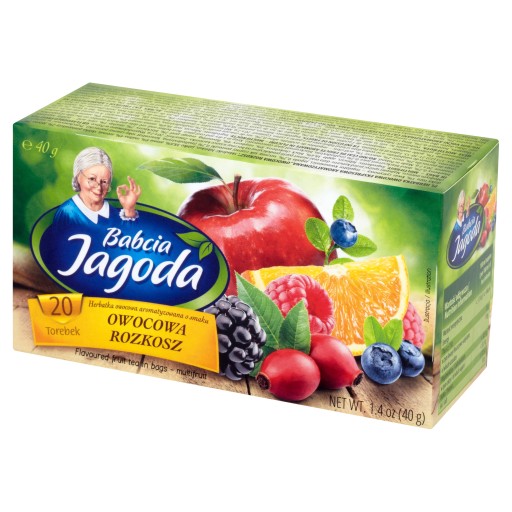 Express Ovocný čaj Ibištek Jablko Arónia Malina 20t. Babička Jagoda