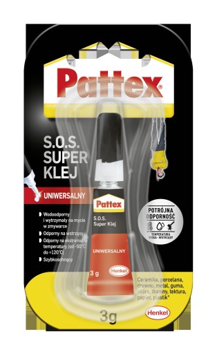 Lepidlo Pattex S.O.S Super lepidlo 3g