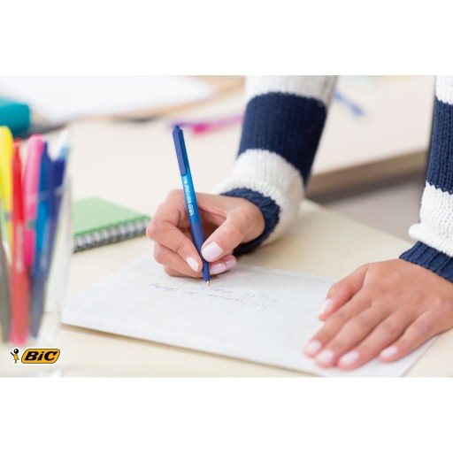 MODRÉ AUTOMATICKÉ GULIČKOVÉ PERO SOFT FEEL 3 ks BIC