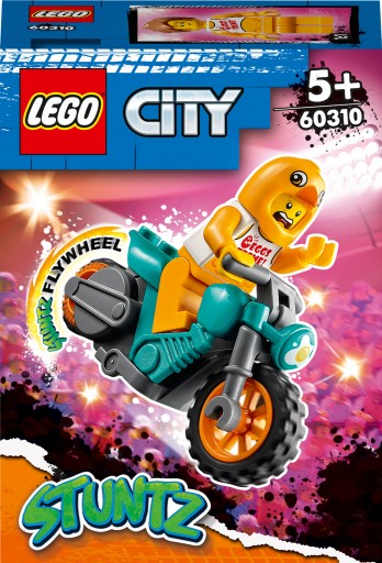 LEGO City Chicken Stunt Motocykel 60310 motorové kocky