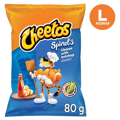 Cheetos Špirály Syr s kečupom Chrumkavý 80g