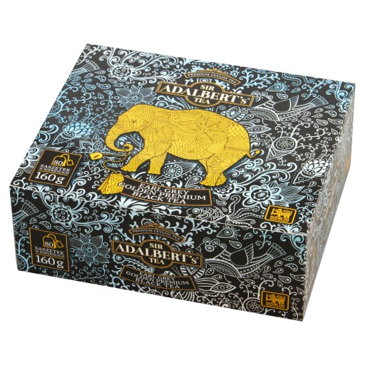 SIR ADALBERT'S Golden Earl Grey čaj 80 ks.