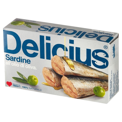 Delicius Sardinky v olivovom oleji 120 g