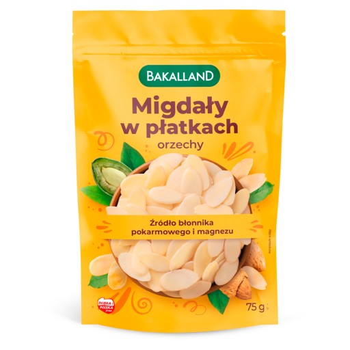 BAKALLAND Mandľové lupienky mandľové lupienky 75g