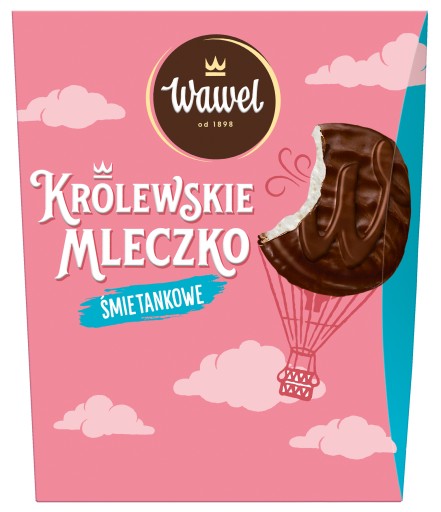 Królewskie Mleczko Pianki Wawel Čokoládová krabička DARČEK ku Dňu matiek Narodeniny