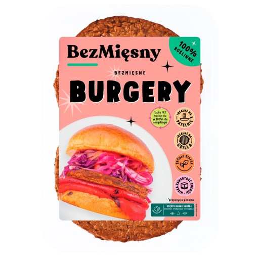 Bezmäsité hamburgery 200g Bezmäsité