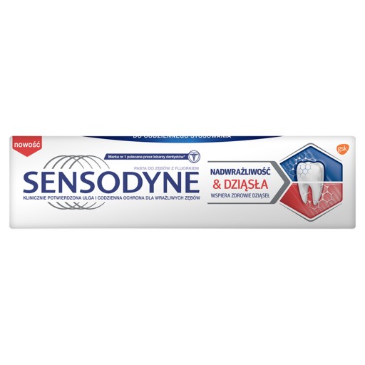 Sensodyne Sensitivity a zubná pasta na ďasná