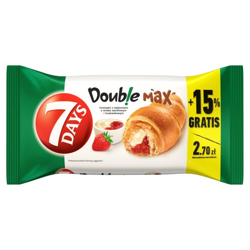 7 Days Doub!e Max vanilková jahoda 110 g