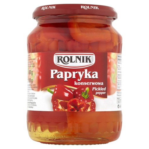 Rolník Štvrťky papriky 720 ml