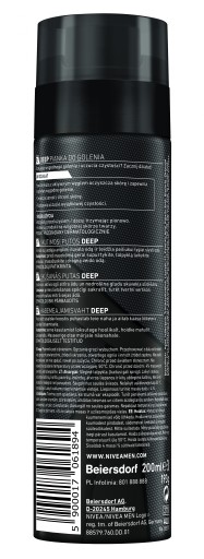 Pena na holenie Nivea Men Deep Smooth Pena na holenie 200