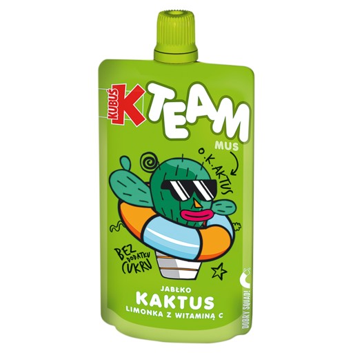 Kubuś team mousse jablko kaktus limetka s vitamínom C 100 g