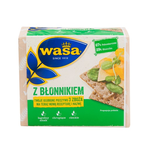 WASA knäckebrot S VLÁKNINOU snack 230G