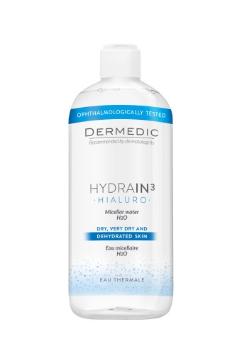Dermedic Hydrain 3 hyaluro micelárna tekutina, 500 ml