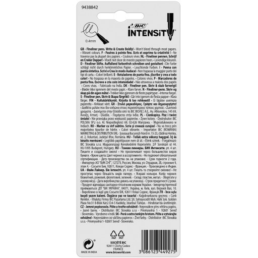 BIC INTENSITY FINE FUN FINISH PEPER SADA 4 FAREBNÝCH PIER