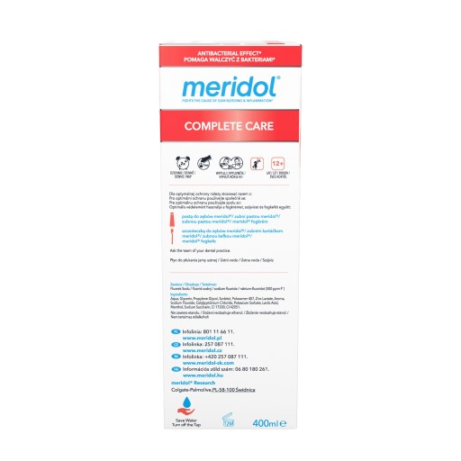 MERIDOL COMPLETE CARE LIQUID 400ML