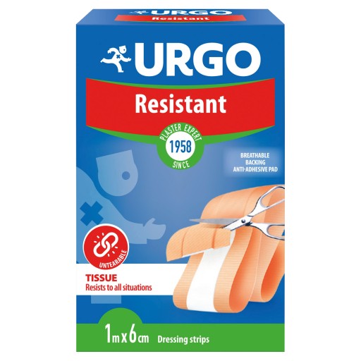 Urgo Resistant antiseptická omietka 1m x 6 cm