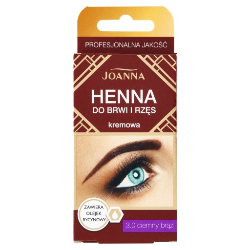 Joanna Henna krém na obočie a mihalnice 3.0 hnedá