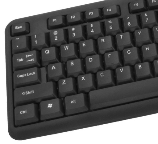 KANCELÁRSKA KLÁVESNICA ŠTANDARDNÁ KLASICKÁ MEMBRÁNOVÁ USB Esperanza ČIERNA