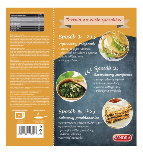 Sandra Tortilla kari 4 kusy 240 g