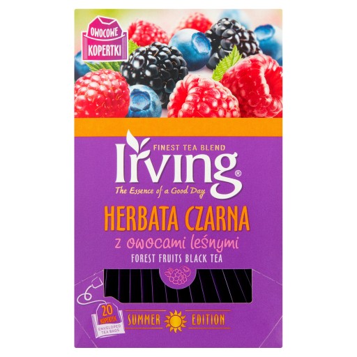 IRVING ČIERNY ČAJ S LESNÝM OVOCIAM 20 OBÁLOK