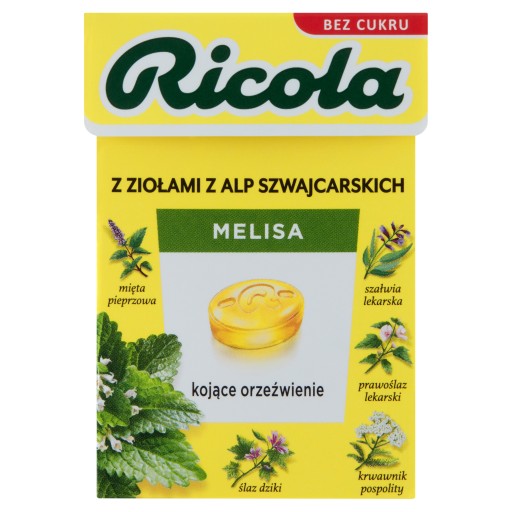 Švajčiarske bylinkové cukríky Ricola medovka 27,5g