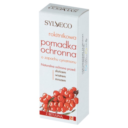 Sylveco Rakytníkový ochranný rúž s vôňou škorice