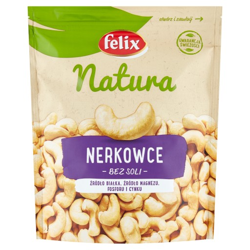 Kešu oriešky bez soli Felix Natura 170g