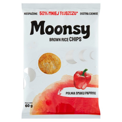Eurowafel Ryžové chrumky s príchuťou papriky Moonsy 60g