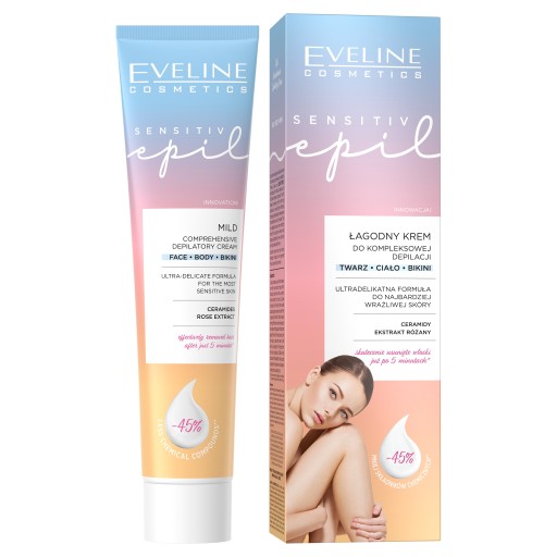 Depilačný krém Eveline Cosmetics Sensitive Epil