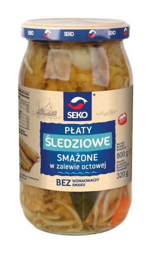 Sleďové vločky pražené v octovej omáčke seko 800g