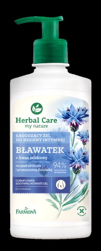 Farmona Herbal Care Bławatek upokojujúci gél na intímnu hygienu 330 ml
