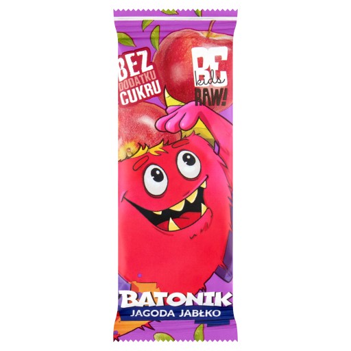 BeRAW! KIDS Tyčinka čučoriedka a jablko - ovocie bez cukru pre deti 25g